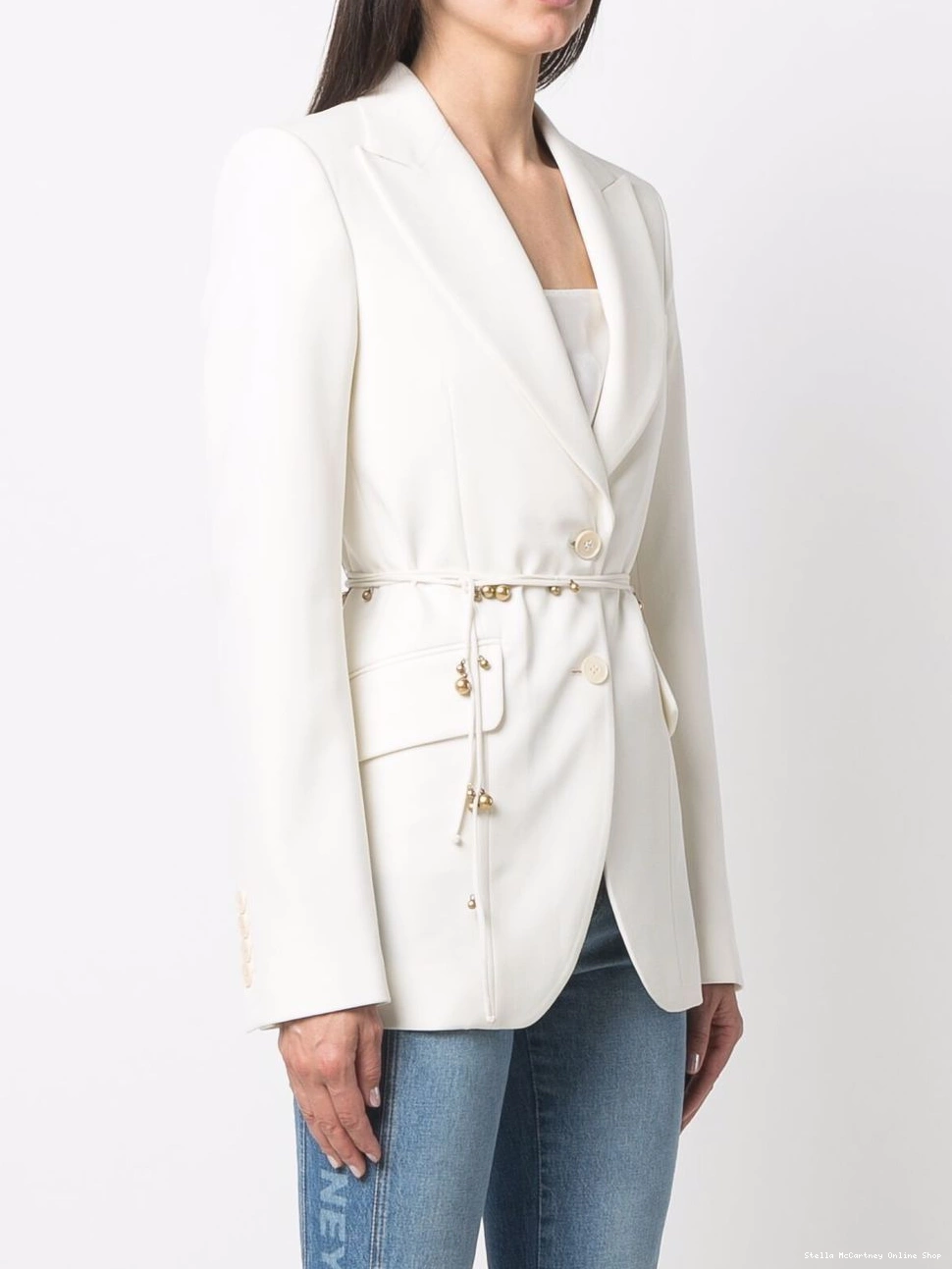 Affordable blazer single-breasted Stella belted Women McCartney 0719